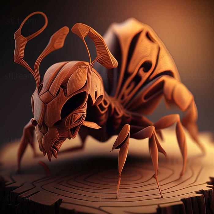 3D модель Pheidole lilloi (STL)